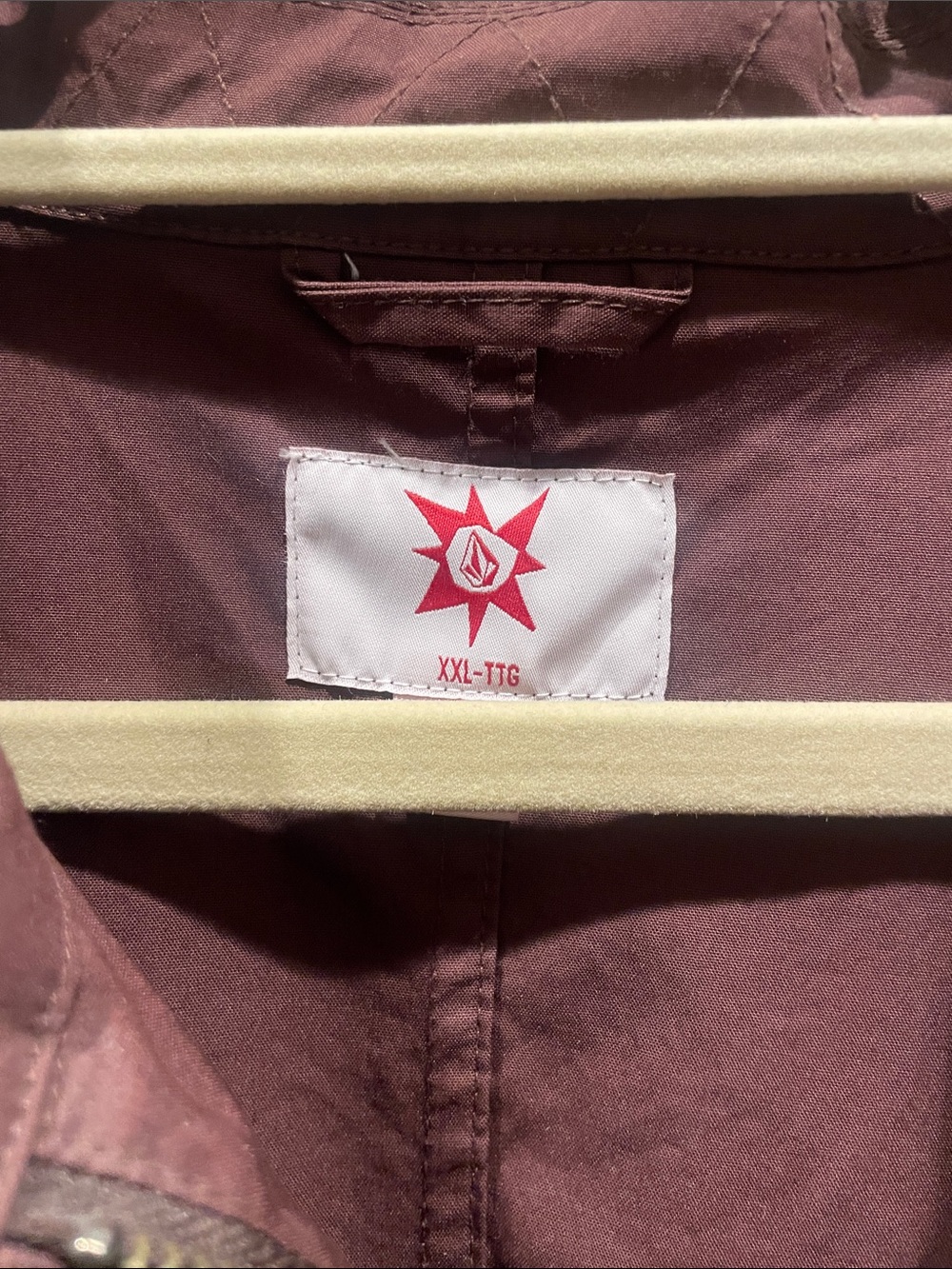 Volcom Men's Rust-Brown Military Field Zip Jacket - Picture 2 of 3